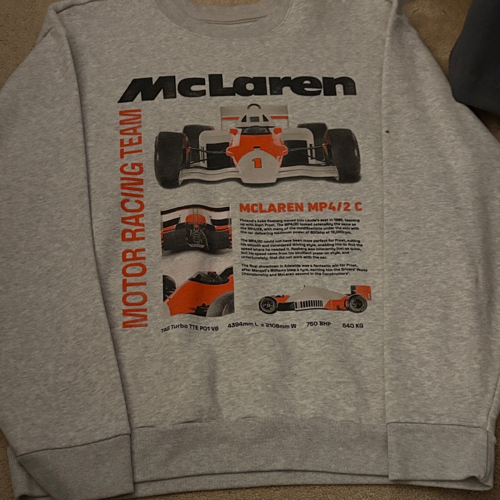 McLaren Gray Crewneck Sweater